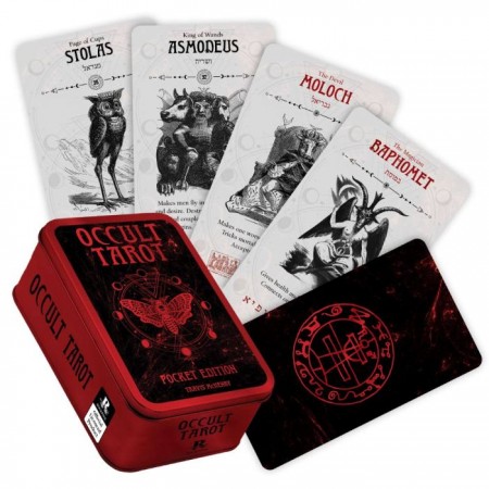 Kosmetinis defektas Occult Tarot Pocket kortos metalinėje dėžutėje Rockpool